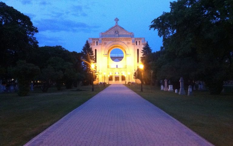 Saint Boniface Cathedral ruins in Winnipeg